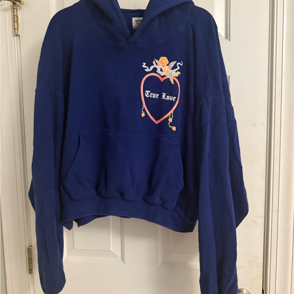 Boys lie cropped hoodie